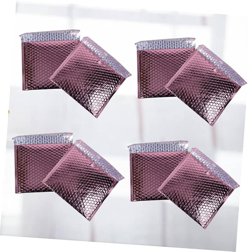 Tehaux 25 Pcs Rose Gold Envelope Shockproof Mailer Pouches for Books and Logistics Packaging - Image 4